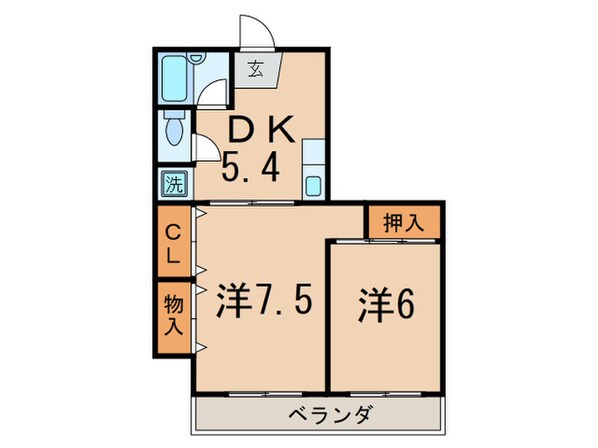 サンハニー駒沢の物件間取画像